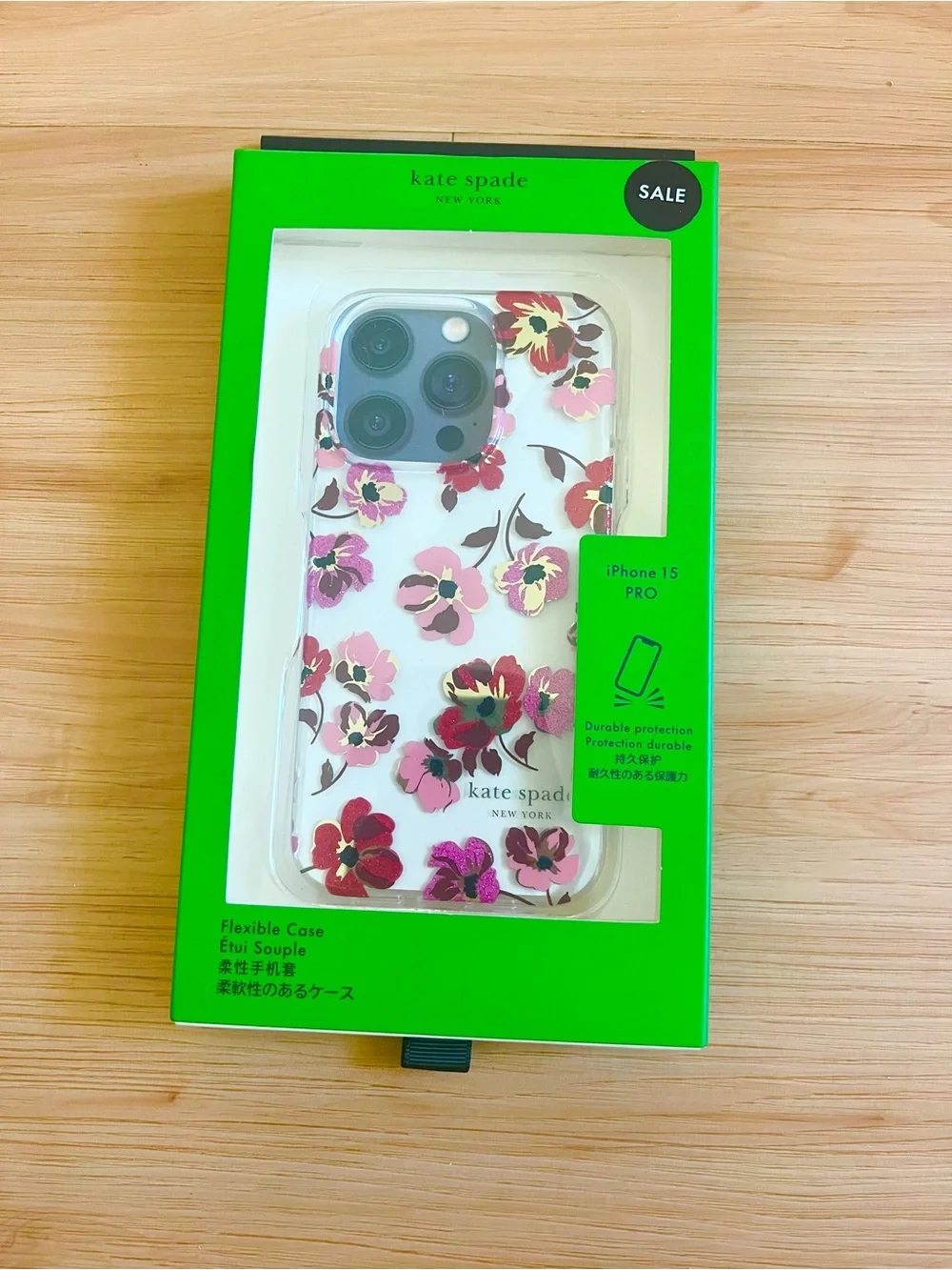 Kate Spade Fall Poppies iPhone 15 Pro Case